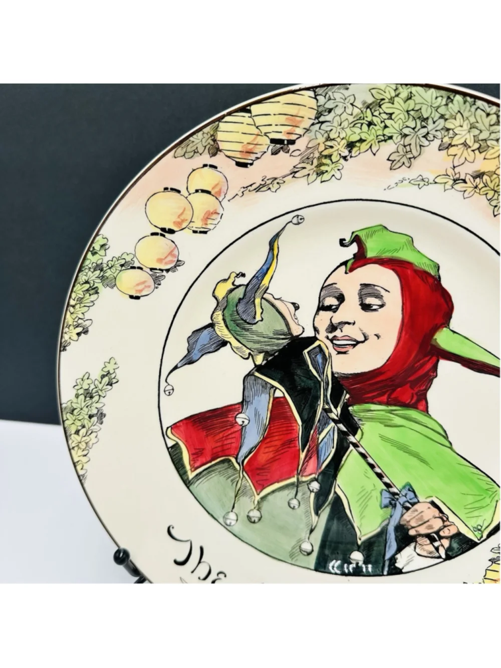 Vintage Royal Doulton The Jester 10.5" Collector's Plate England - Picture 4 of 12